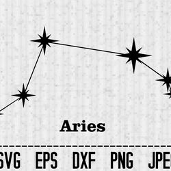 aries svg aries png aries cricut aries zodiac svg aries constellation svg