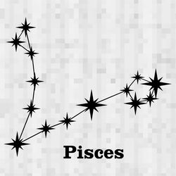 pisce constellation svg pisces constellation png pisce constellation cricut pisces digital zodiac simbol svg