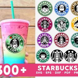 plus 300 starbucks svg bundl