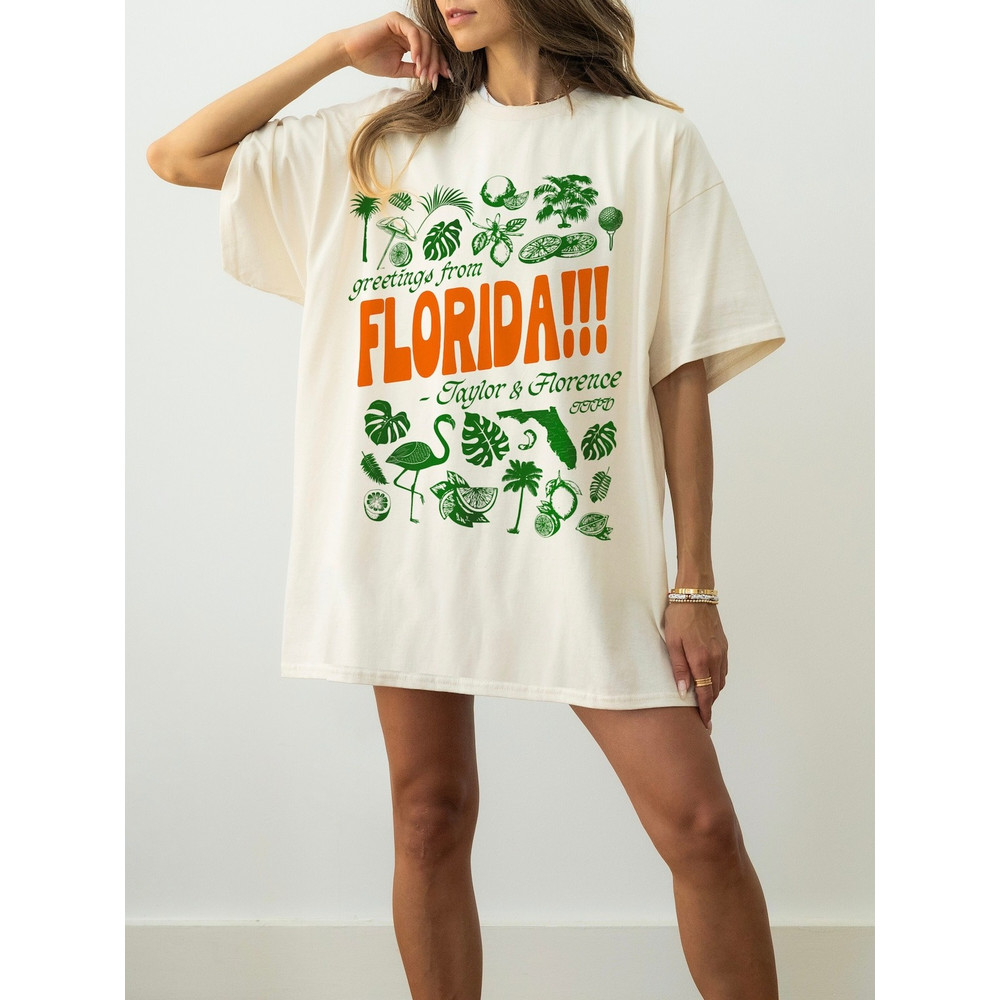 florida!!! Tortured Poets T-Shirt Taylor Florence Tropical Aesthetic Swiftie Gift Swift Version Taylor s TTPD Tee.jpg