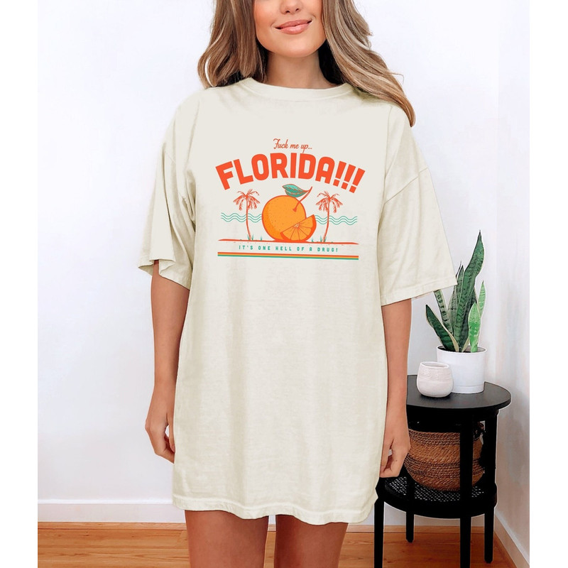 Florida!@@ Comfort Colors Tee Shirt, Colorful Aesthetic Graphic Tee, Unisex Comfort Color T-Shirt.jpg