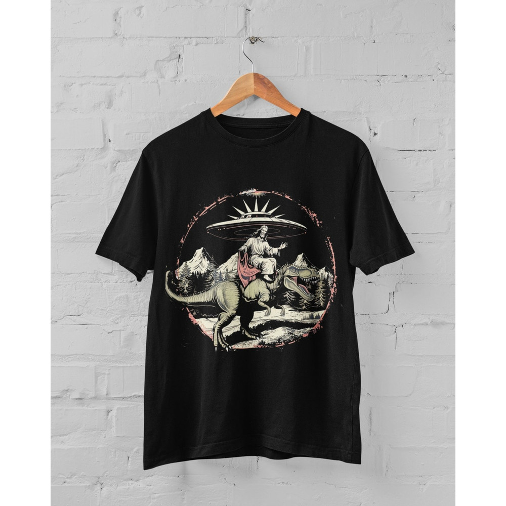 Jesus on Dinosaur vintage viral shirt, jesus meme shirt, jesus funny shirt, dinosaur retro shirt, jesus dinosaur retro.jpg