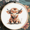 Baby Highland Cow Cross Stitch Pattern Highland Cow Cross Stitch Pattern Embroidery  Instant Download 3