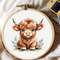 Highland Cow Cross Stitch Pattern Baby Highland Cow Cross Stitch Pattern Embroidery  Instant Download 0