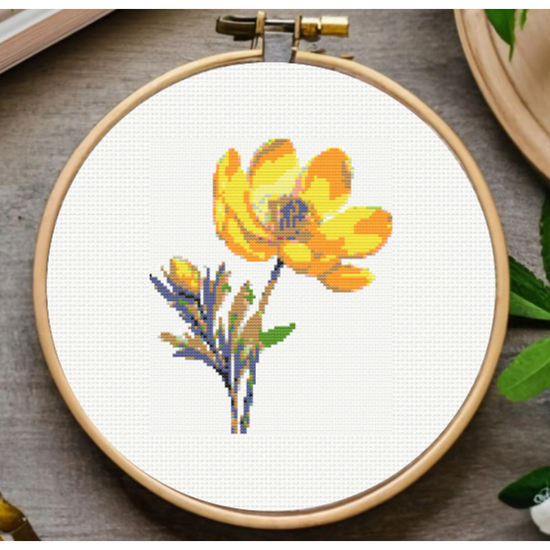 Spring Flowers Cross Stitch Pattern 9 Flowers Embroidery Bundle Set  Instant Download 2