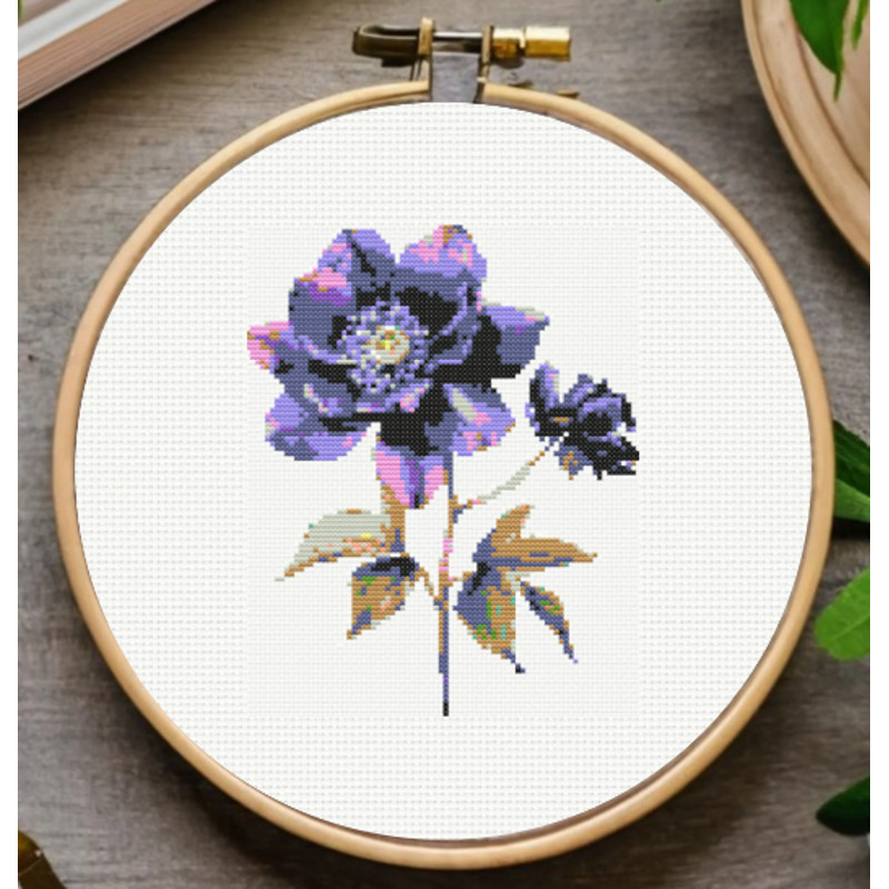 Spring Flowers Cross Stitch Pattern 9 Flowers Embroidery Bundle Set  Instant Download 3