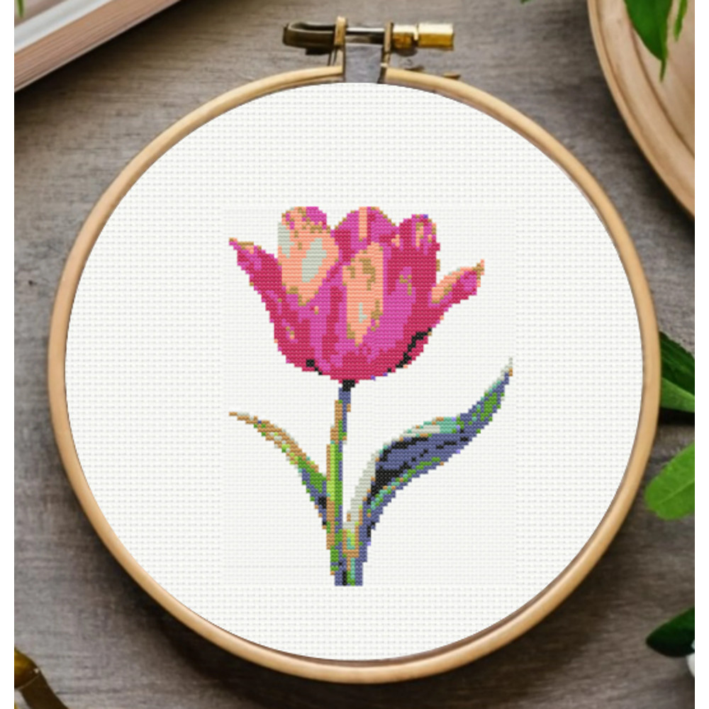 Spring Flowers Cross Stitch Pattern 9 Flowers Embroidery Bundle Set  Instant Download 6