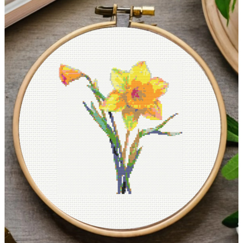 Spring Flowers Cross Stitch Pattern 9 Flowers Embroidery Bundle Set  Instant Download 7