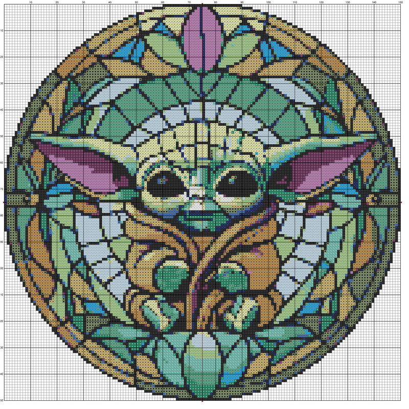 Baby Yoda Cross Stitch Pattern Star Wars Cross Stitch Pattern Star Wars Decor Instant Downloa 1