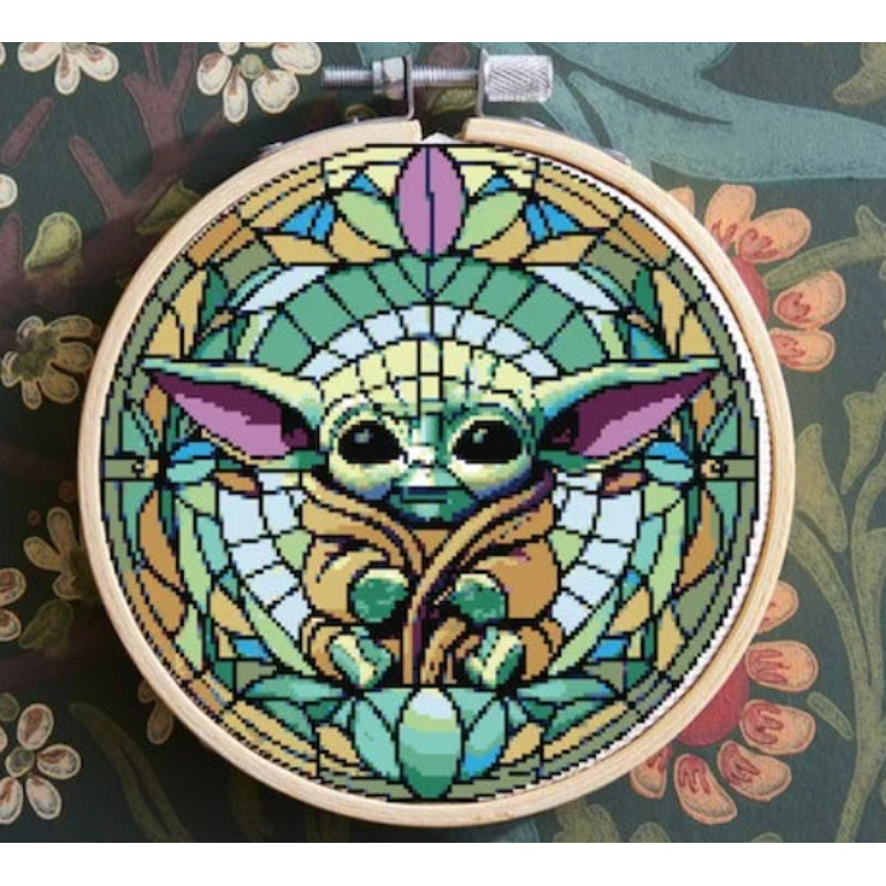 Baby Yoda Cross Stitch Pattern Star Wars Cross Stitch Pattern Star Wars Decor Instant Downloa 3