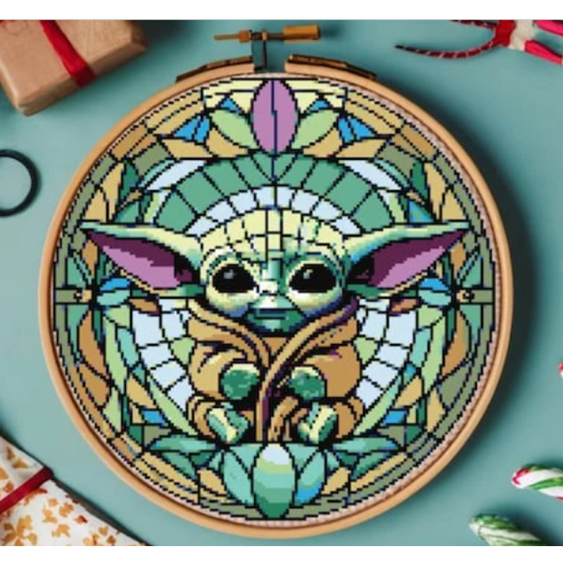 Baby Yoda Cross Stitch Pattern Star Wars Cross Stitch Pattern Star Wars Decor Instant Downloa 4