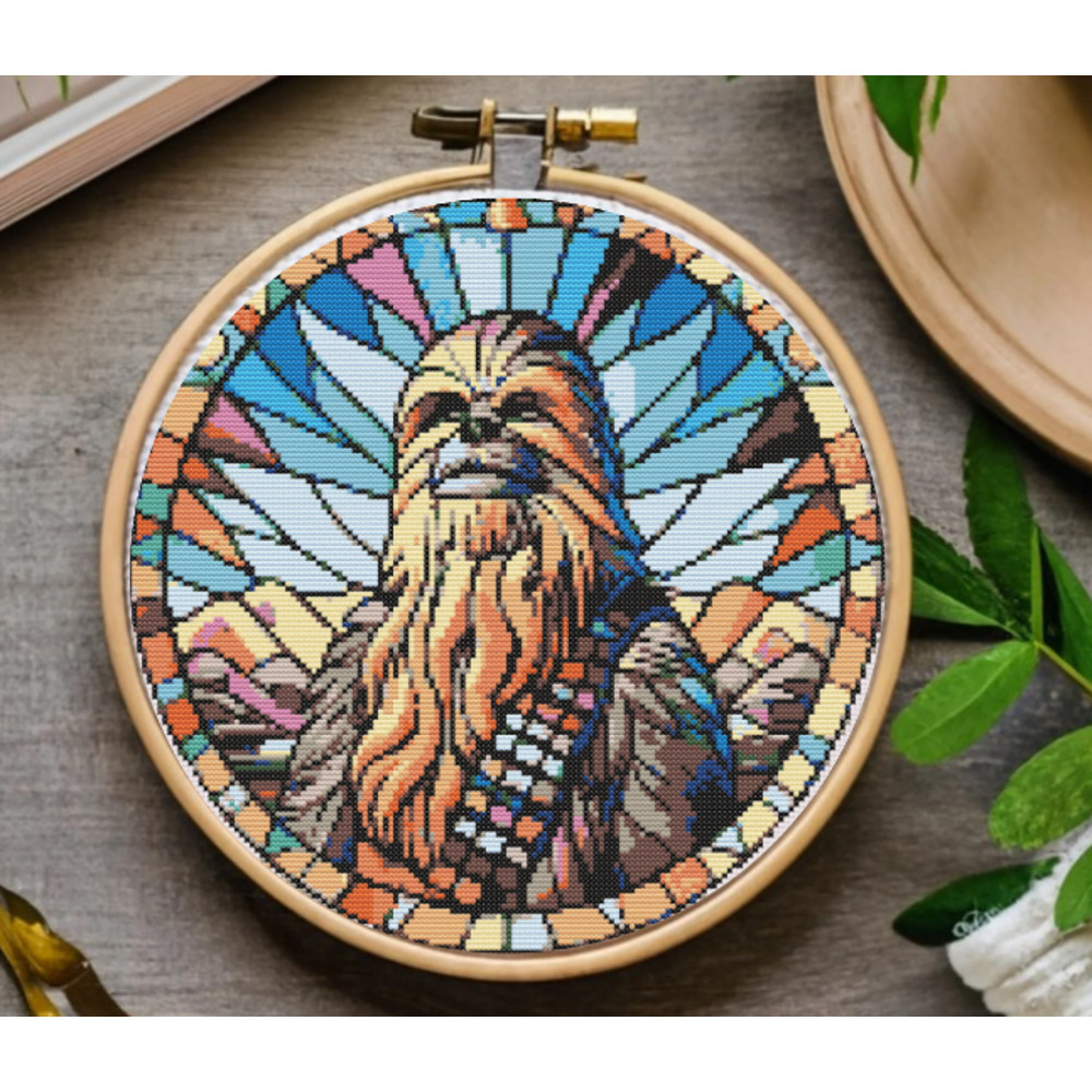 Chewbaccal Cross Stitch Pattern Cross Stitch Pattern Star Wars Cross Stitch Pattern Star Wars Decor Instant Downlod 2