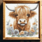 Highland Cow Cross Stitch Pattern Cute Highland Cow Cross Stitch Pattern Embroidery Instant Download 0