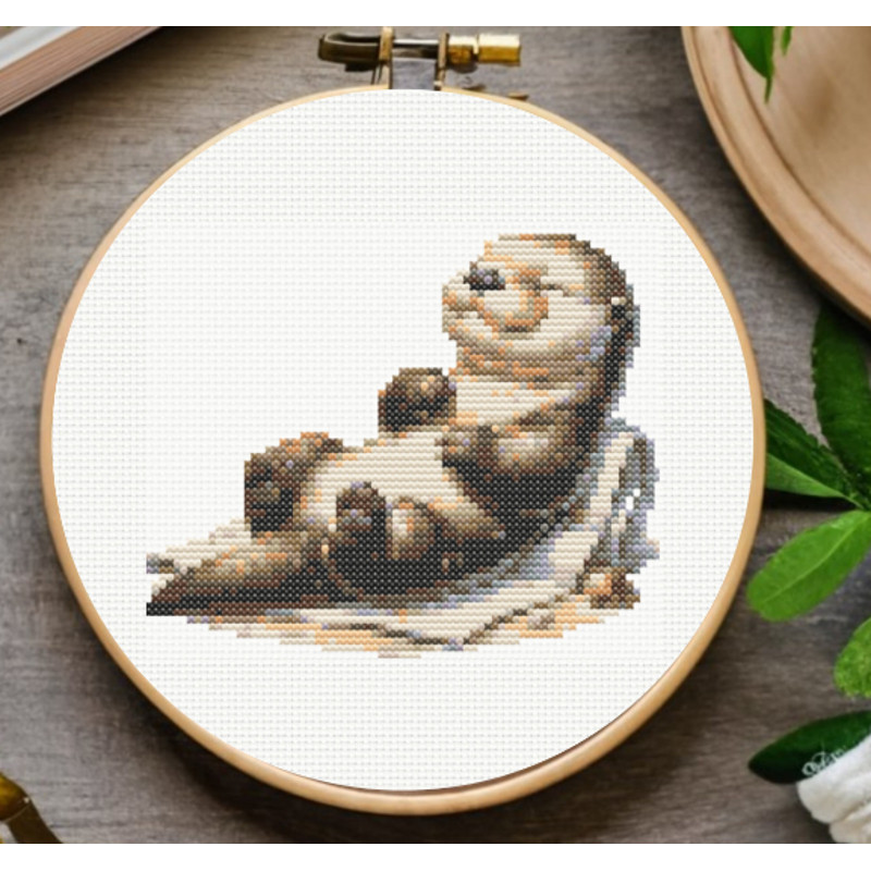 Otters Cross Stitch Pattern Cross Stitch Pattern Cute Highland Cow Cross Stitch Pattern Embroidery Instant Download 1
