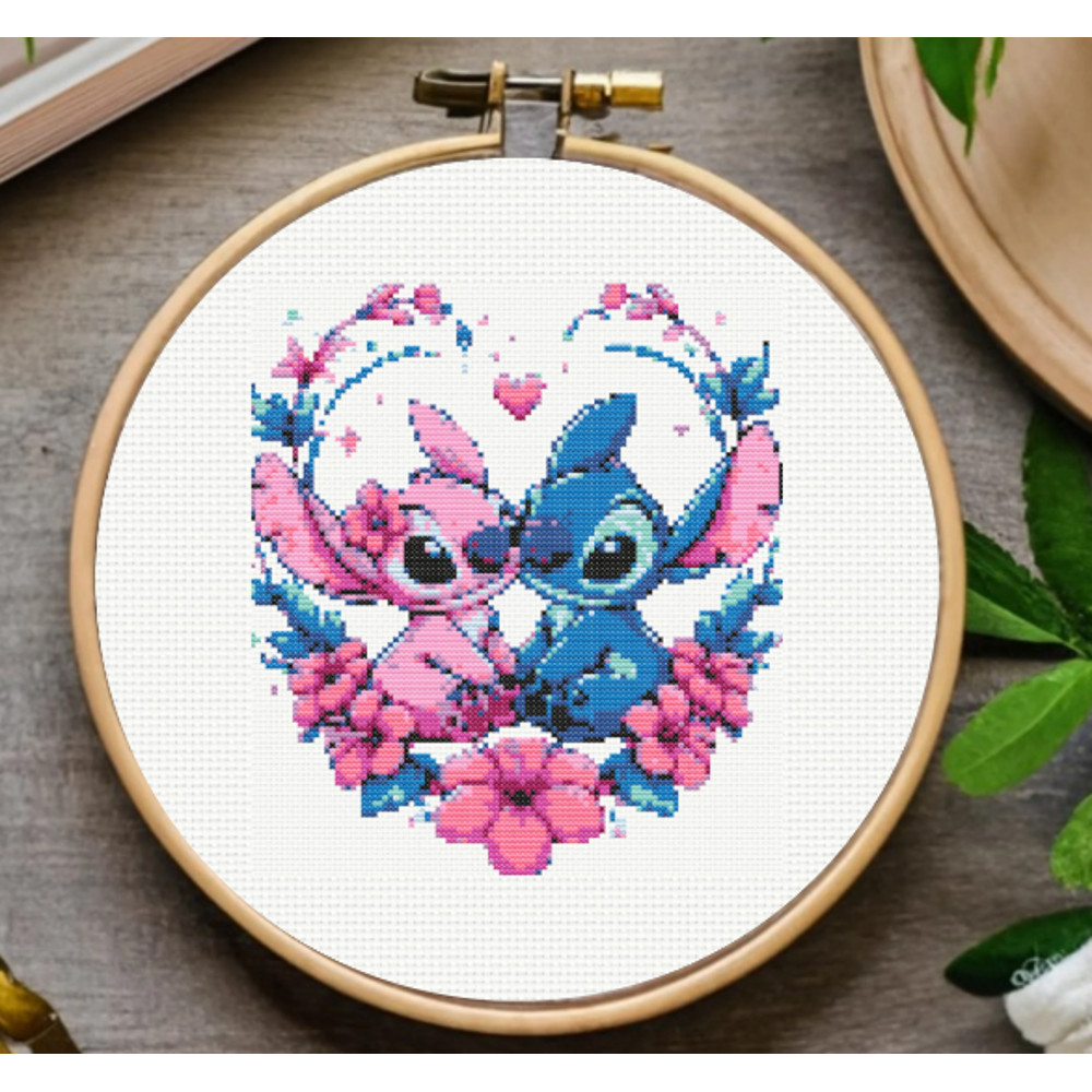 Stitch Cross Stitch Pattern 4 Stitch And Angel Bundle Set Instant Download 3