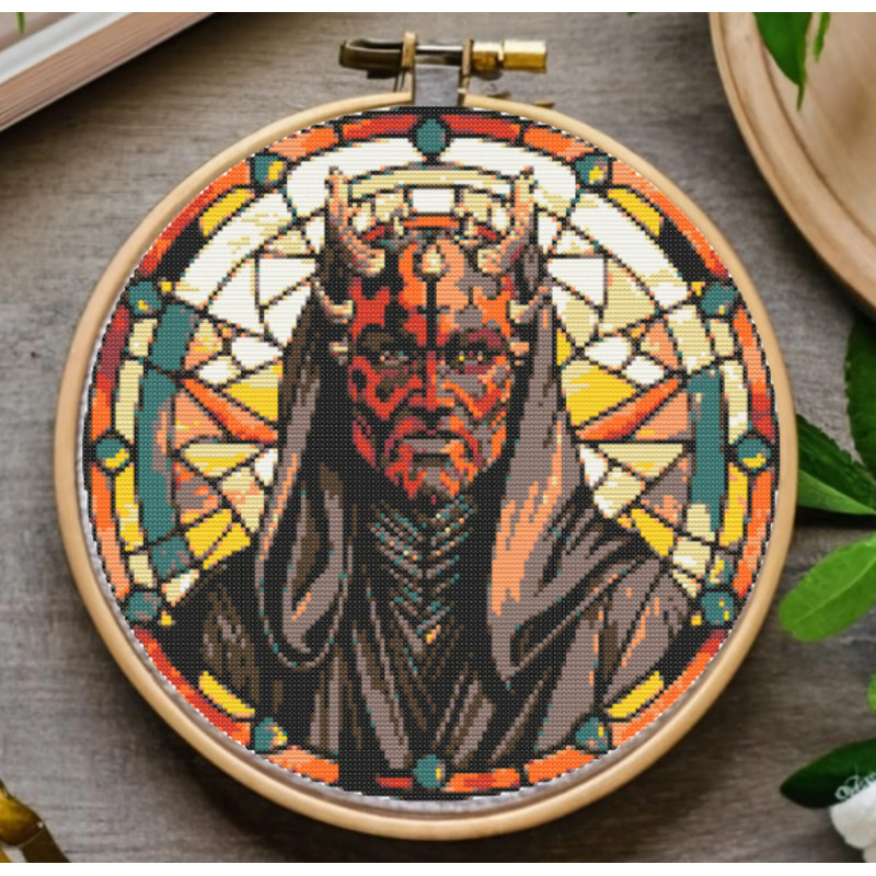 Darth Maul Cross Stitch Pattern Star Wars Cross Stitch Pattern Darth Vader Cross Stitch Pattern  Star Wars Decor  In 2