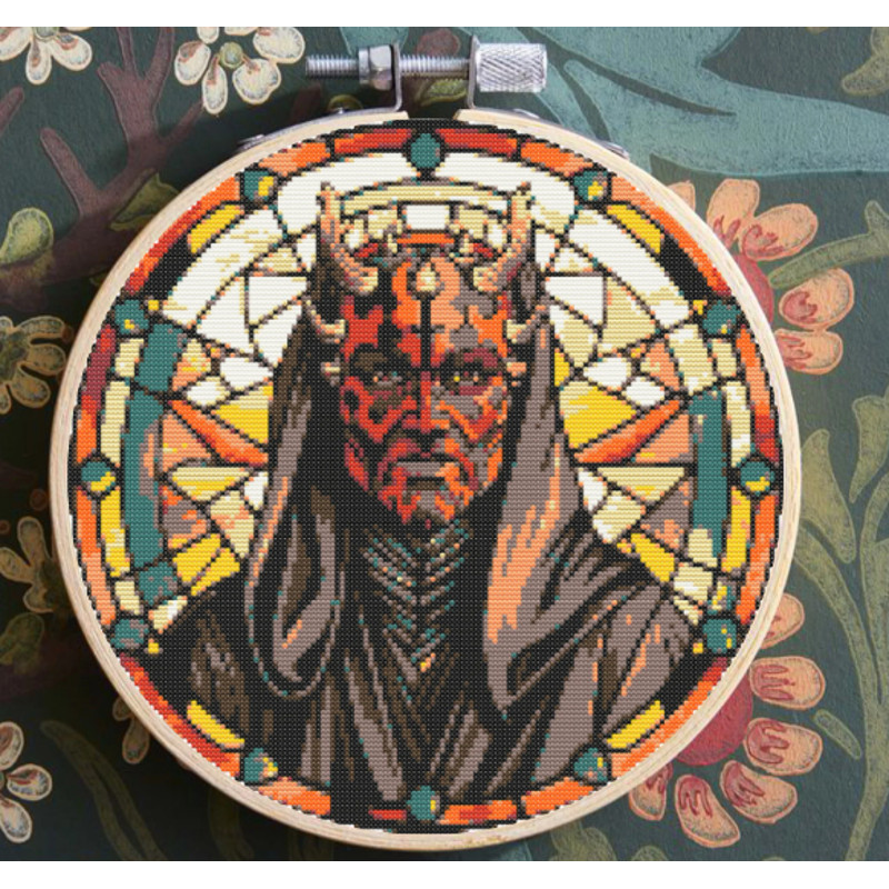 Darth Maul Cross Stitch Pattern Star Wars Cross Stitch Pattern Darth Vader Cross Stitch Pattern  Star Wars Decor  In 0