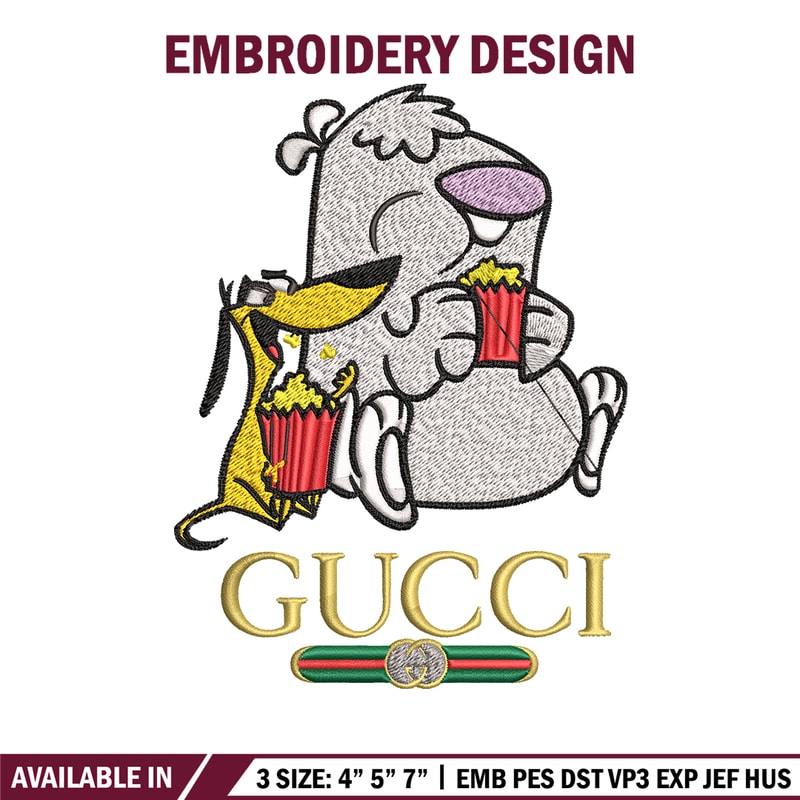 Cartoon Gucci Embroidery design, Cartoon Gucci Embroidery, cartoon design, Embroidery File, Gucci logo, Digital download.jpg