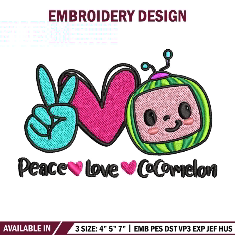 Cocomelon Logo Embroidery design, Cocomelon Embroidery, logo design, Embroidery File, logo shirt, Instant download..jpg