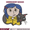 Coraline And Black Cat Embroidery Design, Coraline Embroidery, Embroidery File, Cartoon shirt, Digital download..jpg
