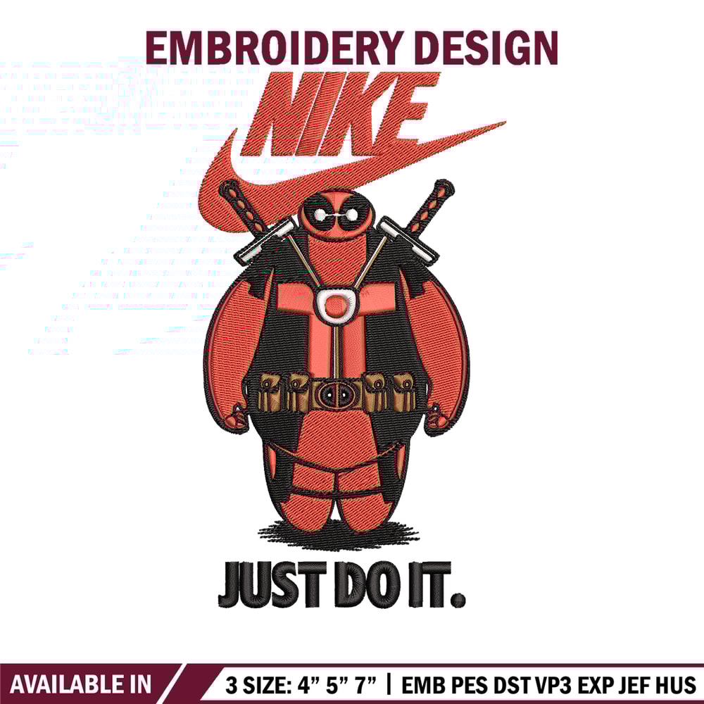 Deadpool funny Nike Embroidery design, Deadpool funny Embroidery, Nike design, Embroidery file, Instant download..jpg