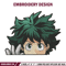 Deku Peek Embroidery Design, Mha Embroidery, Embroidery File, Anime Embroidery, Anime shirt, Digital download.jpg