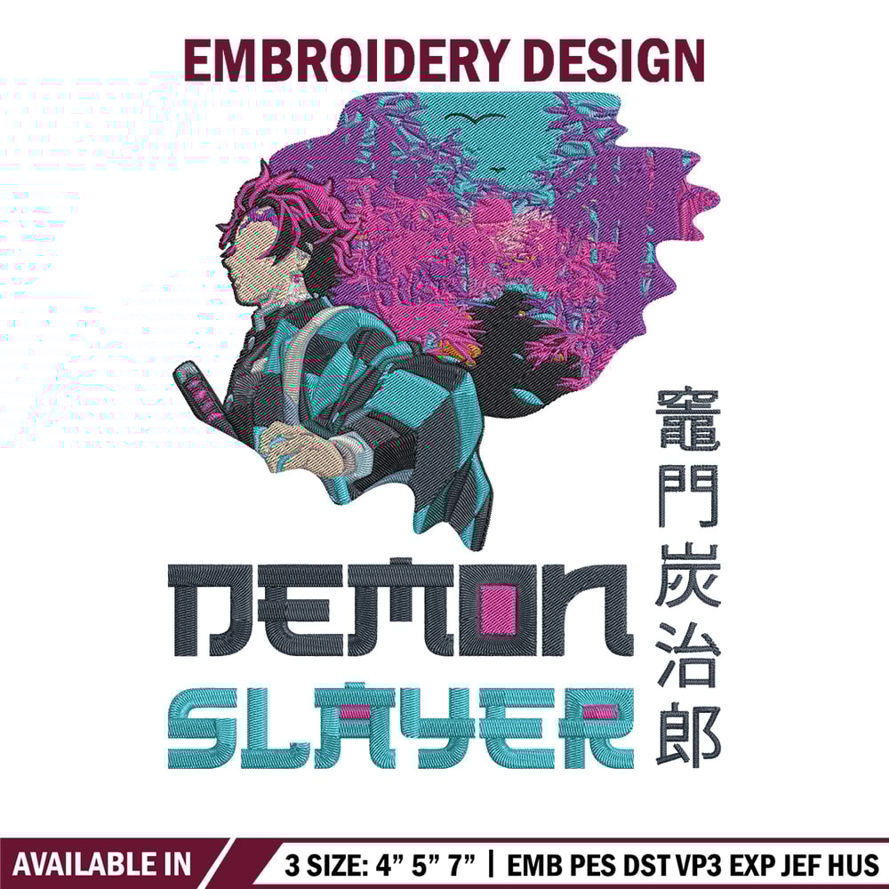 Demon slayer Embroidery Design,Demon slayer Embroidery,Embroidery File,Anime Embroidery,Anime shirt, Digital download..jpg