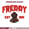 Freddy Krueger Embroidery design, Freddy horror Embroidery, Embroidery File, horror design, Digital download..jpg