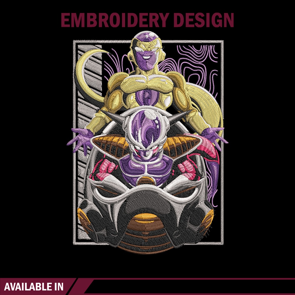 Frieza form Embroidery Design, Dragonball Embroidery,Embroidery File, Anime Embroidery, Anime shirt, Digital download.jpg