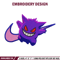 Gengar Nike embroidery design, Pokemon embroidery, nike design, anime design, anime shirt, Digital download.jpg