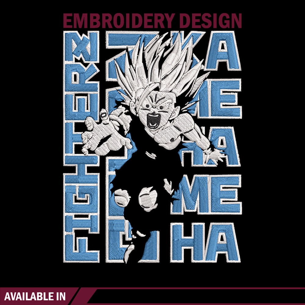 Gohan poster Embroidery Design, Dragonball Embroidery, Embroidery File, Anime Embroidery, Anime shirt, Digital download.jpg