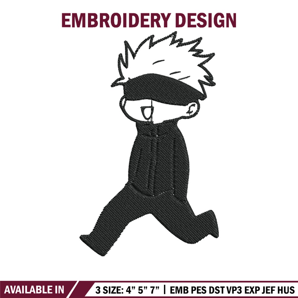 Gojo funny Embroidery Design, Jujutsu Embroidery, Embroidery File, Anime Embroidery, Anime shirt, Digital download.jpg