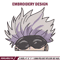 Gojo Peeker Embroidery Design, Jujutsu Embroidery, Embroidery File, Anime Embroidery, Anime shirt, Digital download..jpg