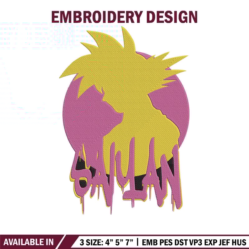 Goku circle Embroidery Design, Dragonball Embroidery, Embroidery File, Anime Embroidery, Anime shirt, Digital download.jpg