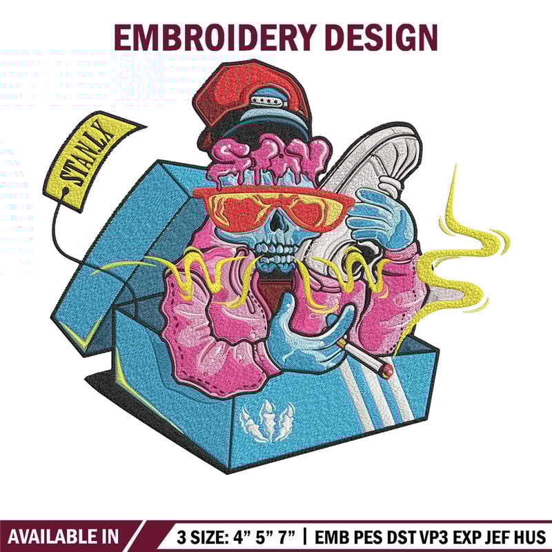 Graffiti skull Embroidery Design, Graffiti Embroidery, Embroidery File, Anime Embroidery, Anime shirt, Digital download.jpg