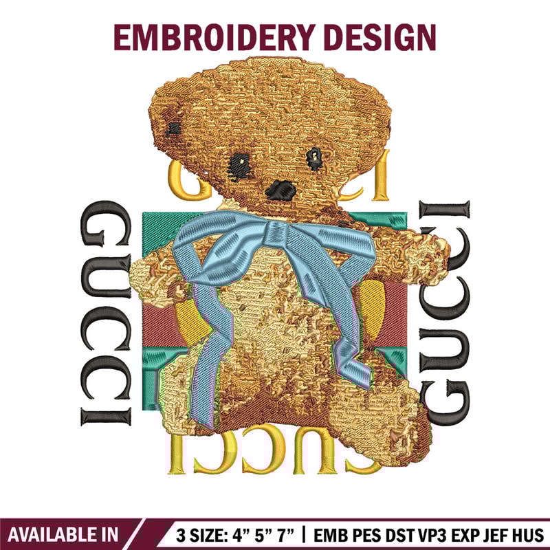 Gucci x bear Embroidery Design, Gucci Embroidery, Embroidery File, Anime Embroidery, Anime shirt, Digital download.jpg