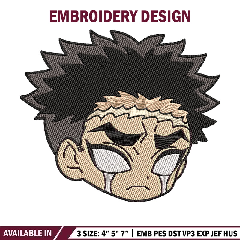 Gyomei sticker Embroidery Design, Demon slayer Embroidery, Embroidery File, Anime Embroidery, Digital download.jpg