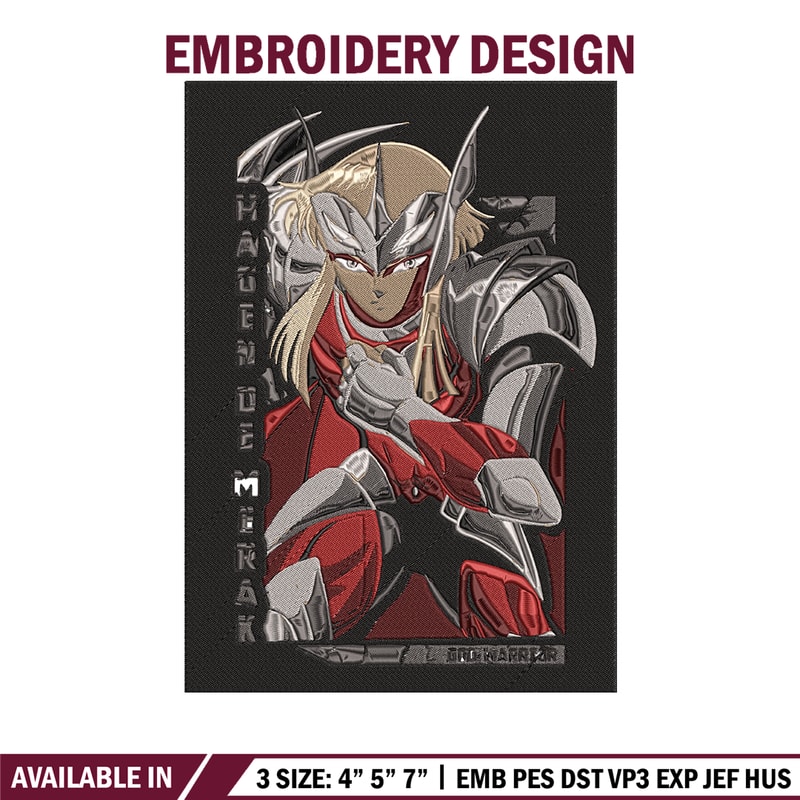 Hagen poster Embroidery Design, Saint Seiya Embroidery, Embroidery File, Anime Embroidery, Anime shirt, Digital download.jpg