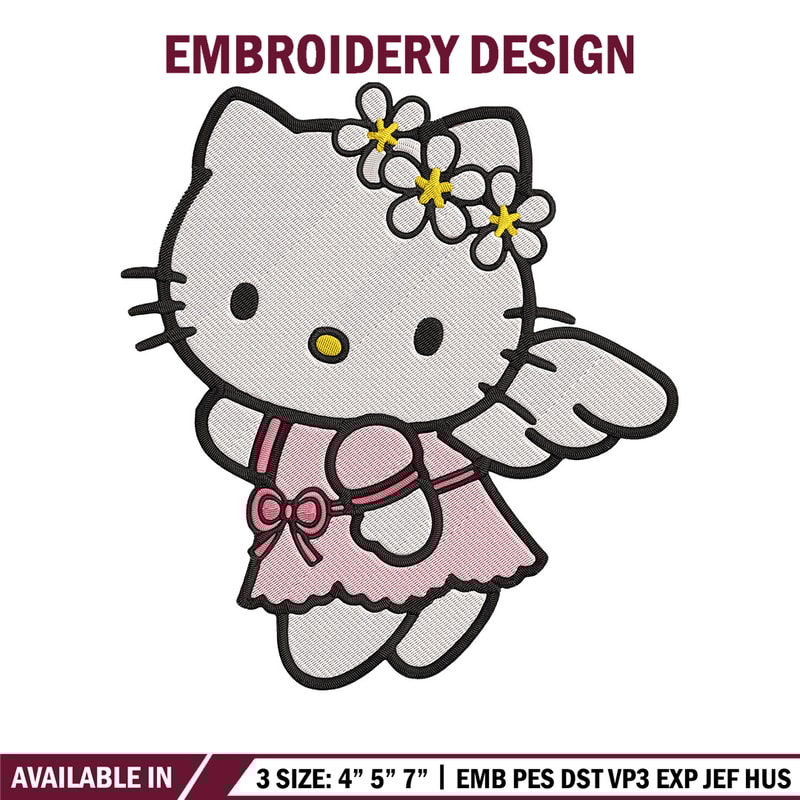 Hello Kitty angel Embroidery Design, Hello kitty Embroidery, Embroidery File, Anime Embroidery, Digital download.jpg