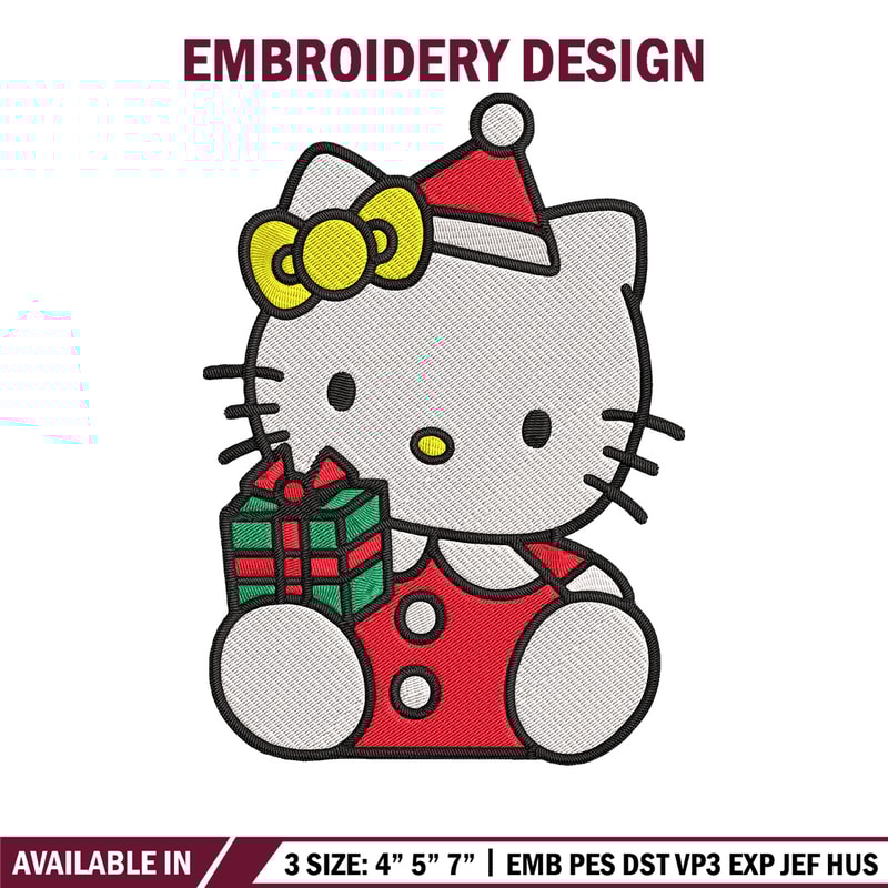 Hello kitty chrismas Embroidery Design, Hello kitty Embroidery, Embroidery File, Anime Embroidery, Digital download.jpg