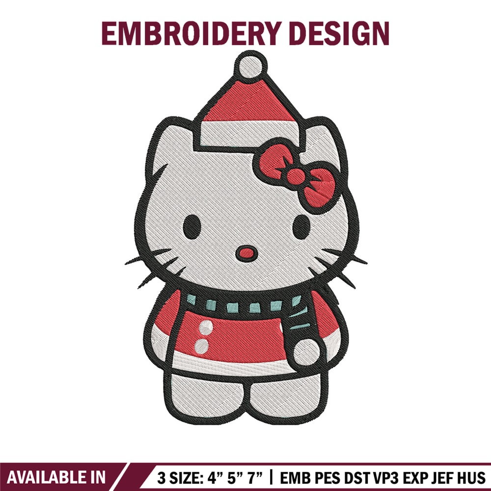 Hello kitty chrismas Embroidery Design, Kitty Embroidery,Embroidery File,Anime Embroidery, Anime shirt,Digital download.jpg