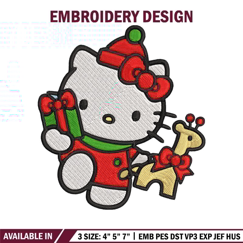 Hello kitty chrismas Embroidery Design,Kitty Embroidery,Embroidery File,Chrismas Embroidery,Anime shirt,Digital download.jpg