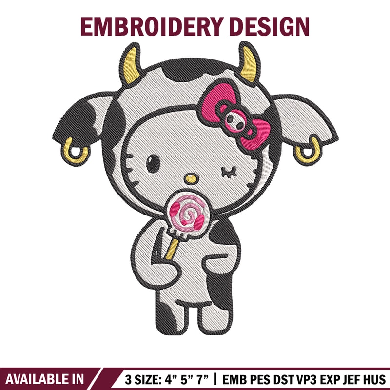Hello kitty cow Embroidery Design, Hello kitty Embroidery, Embroidery File,Anime Embroidery,Anime shirt,Digital download.jpg