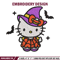Hello kitty witch Embroidery design, Hello kitty Embroidery, cartoon design, Embroidery File, Digital download.jpg