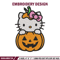 Hello Kitty With Pumpkin Embroidery design, Hellokitty Embroidery, cartoon design, Embroidery File, Digital download.jpg