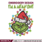 I'm A Mean One Grinch Embroidery design, Grinch Christmas Embroidery, Grinch design, Embroidery File, Digital download..jpg