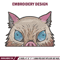 Inosuke Peeker Embroidery Design, Demon slayer Embroidery, Embroidery File, Anime Embroidery, Digital download..jpg