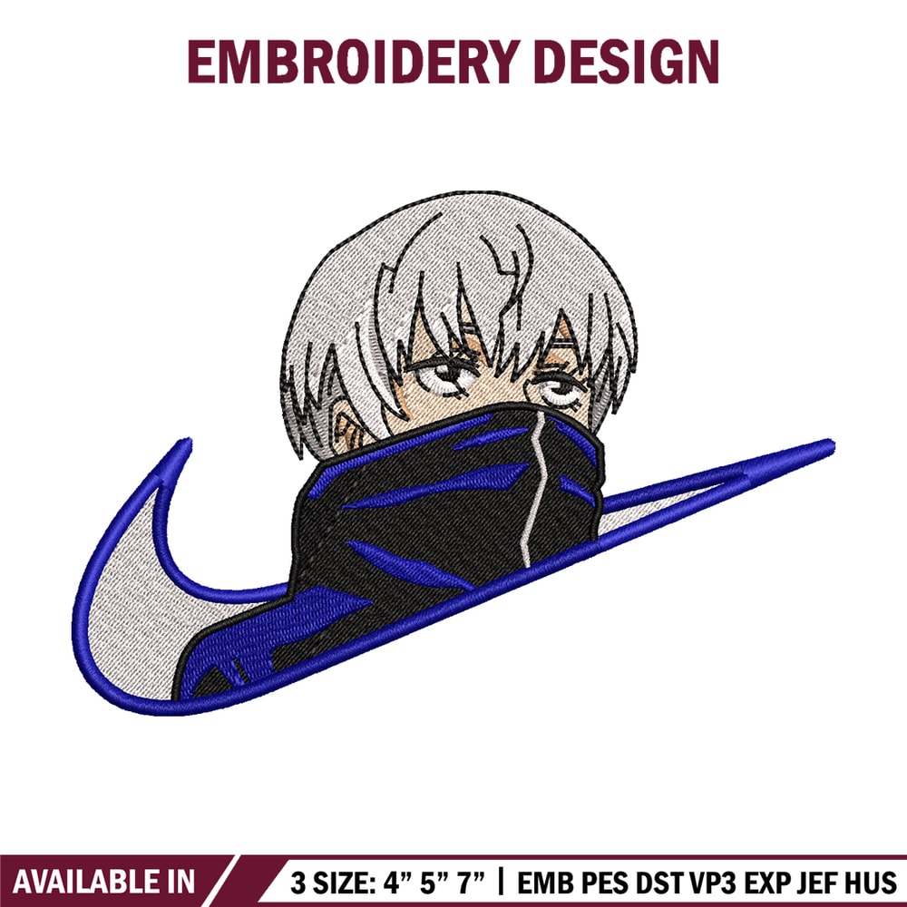 Inumaki Nike embroidery design, Jujutsu Kaisen embroidery, Nike design, anime design, anime shirt, Digital download.jpg