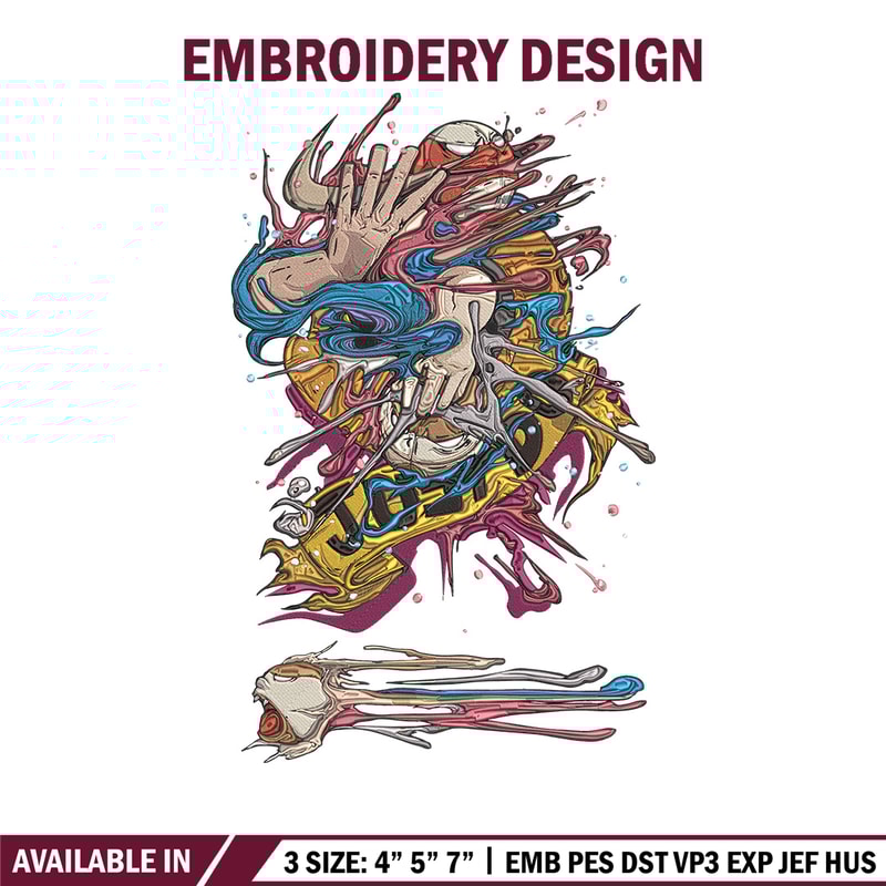 Just do it Embroidery Design, Just do it Embroidery, Embroidery File, Anime Embroidery, Anime shirt, Digital download.jpg