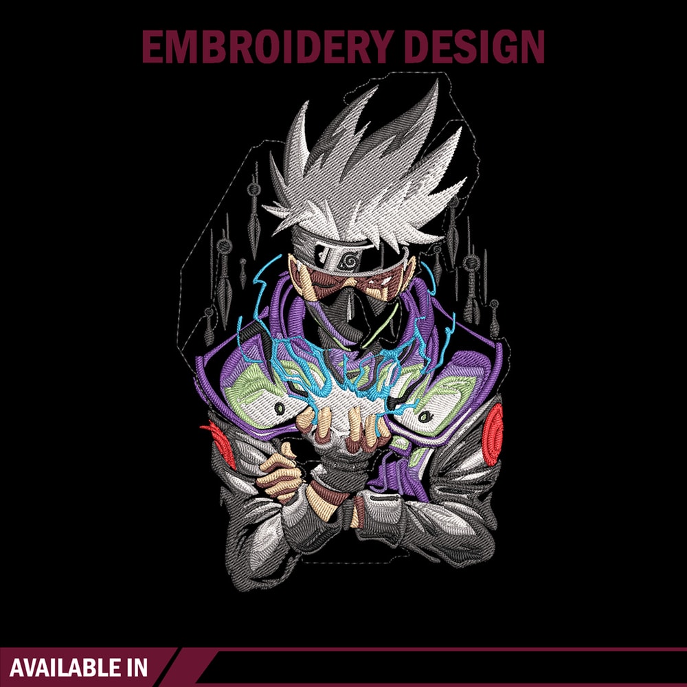 Kakashi Poster Embroidery Design, Naruto Embroidery, Embroidery File, Anime Embroidery,Anime shirt, Digital download.jpg